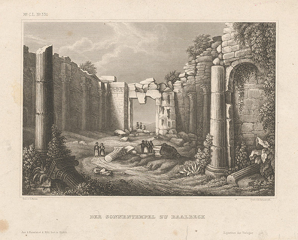 Bernhard Metzeroth, Carl Reiss – Pohľad na zrúcaniny v Baaalbecku 