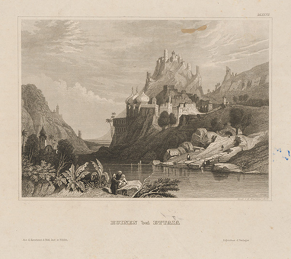 Johann Georg Martini – Zrúcanina hradu Ettaia 
