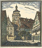 Karol Frech – Námestie v Rothenburgu 