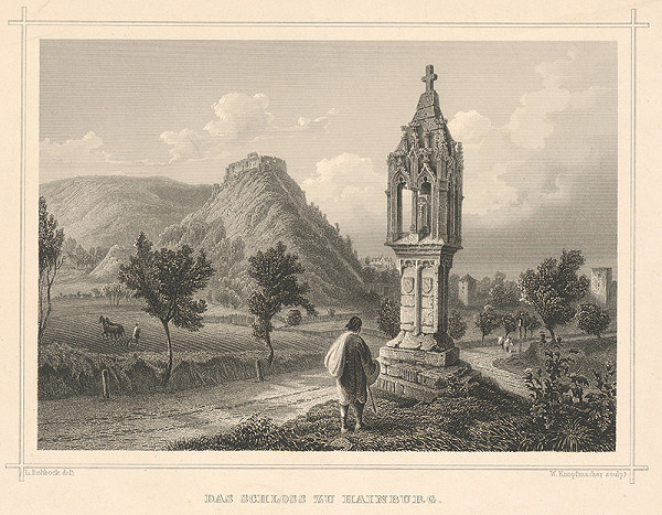Wiliam Knopfmacher, Ludwig Rohbock – Pohľad na hrad Hainburg 