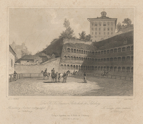 Conrad Huber, Johann Fischbach – Pohľad na CK letnú jazdiareň 