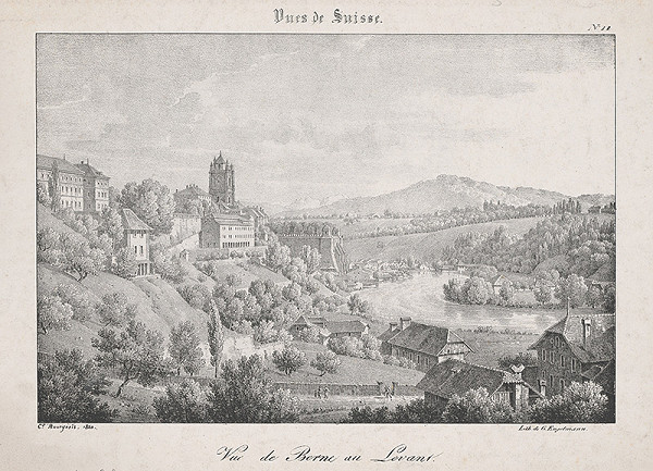 Gottfried Engelmann, Bourgenois – Pohľad na Bern 
