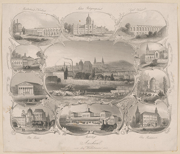 Stredoeurópsky grafik z 19. storočia – Aachen 