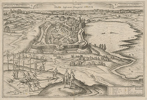 Georg Houfnagel – Plán mesta Pápa 