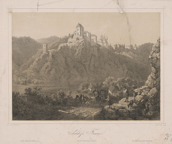 František Kaliwoda, August Haun – Hrad Vranov nad Dyjí 