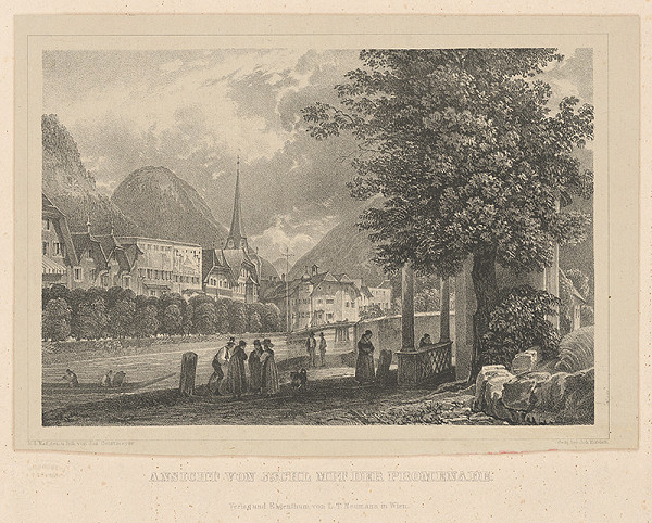 Joseph Gerstmeyer – Promenáda v meste Ischl