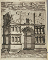 Antonio Lafréry – Zrúcaniny Jánusovho chrámu v Ríme 