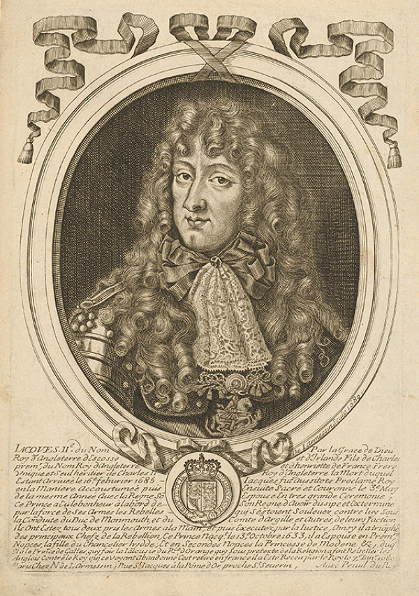 Nicolas de Larmessin – Portrét anglického kráľa Jakuba II. 