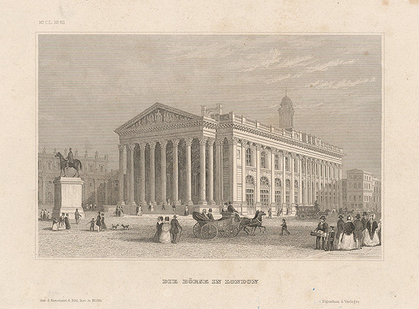 Stredoeurópsky grafik z 19. storočia – Londýnska burza 