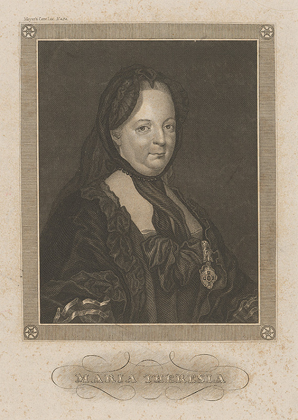 Stredoeurópsky grafik z 18. storočia, Joseph Ducreux – Portrét Márie Terézie 