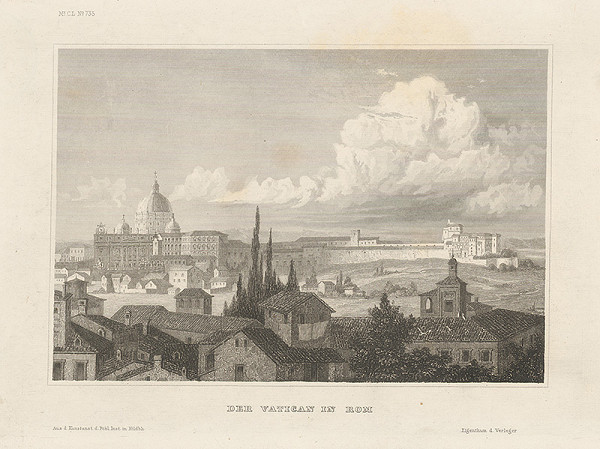 Stredoeurópsky grafik z 19. storočia – Vatikán v Ríme 