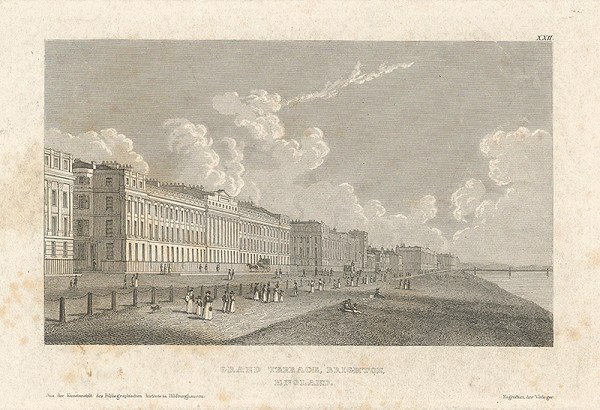 Stredoeurópsky grafik z 19. storočia – Terasa Brighton 