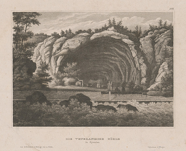 Stredoeurópsky grafik z 19. storočia – Veteránska jaskyňa 