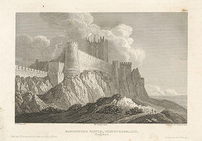 Christian Daumerlang, William Westall – Hrad Bambourgh 