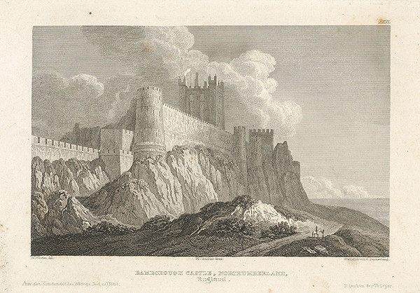 Christian Daumerlang, William Westall – Hrad Bambourgh 