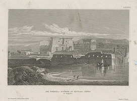 Stredoeurópsky grafik z 19. storočia – Chrám vo Phylae 