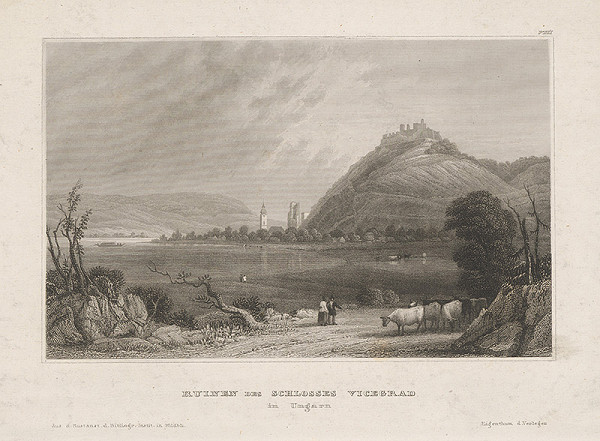 Stredoeurópsky grafik z 19. storočia – Hrad Vyšehrad 