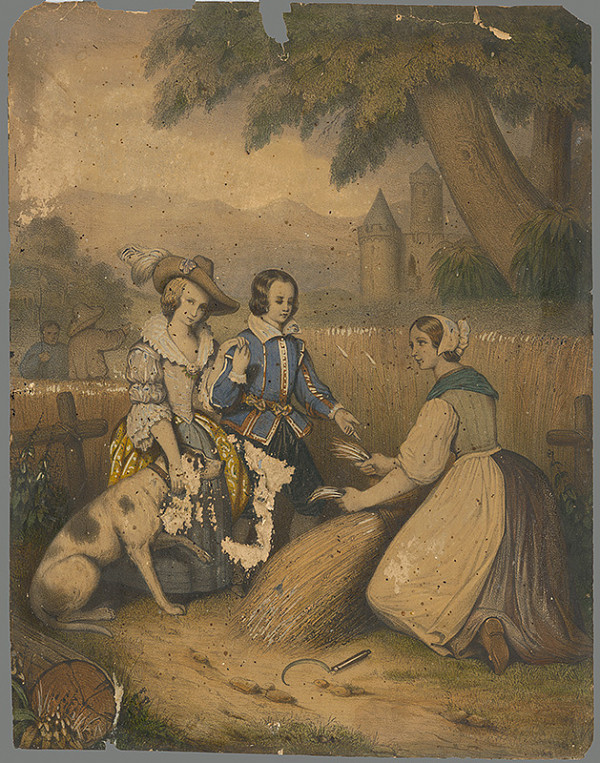 Stredoeurópsky grafik zo začiatku 19. storočia – Pri žatve 