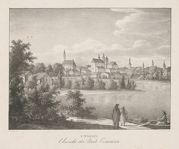 Adolf Friedrich Kunike, Ludwig Ermini – Veduta Komárna 