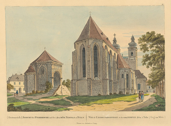 Stredoeurópsky grafik z 19. storočia – Románska kaplnka 