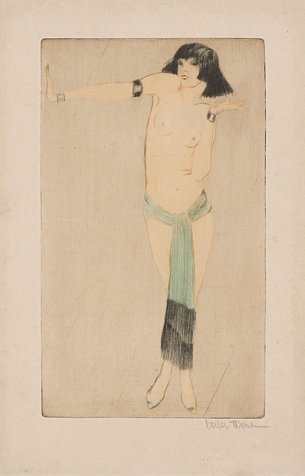 Stredoeurópsky grafik z prelomu 19. - 20. storočia – Bajadéra 