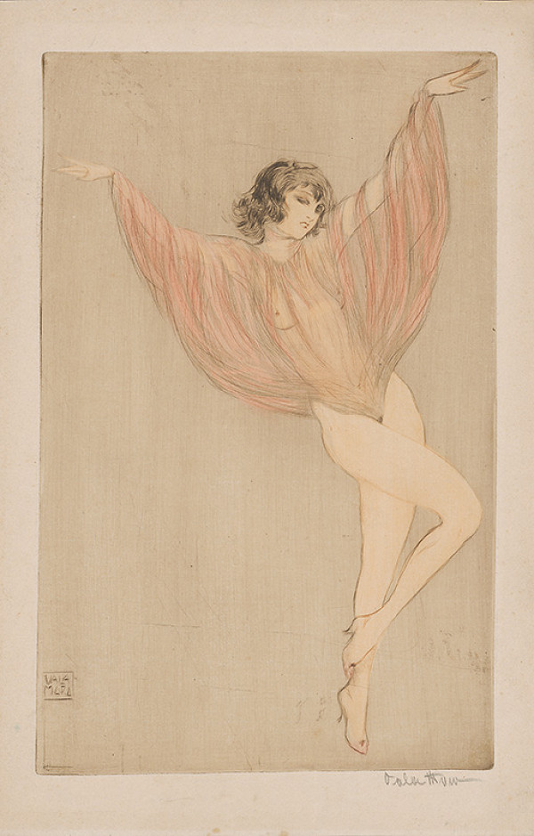 Stredoeurópsky grafik z 20. storočia – Tanečnica 