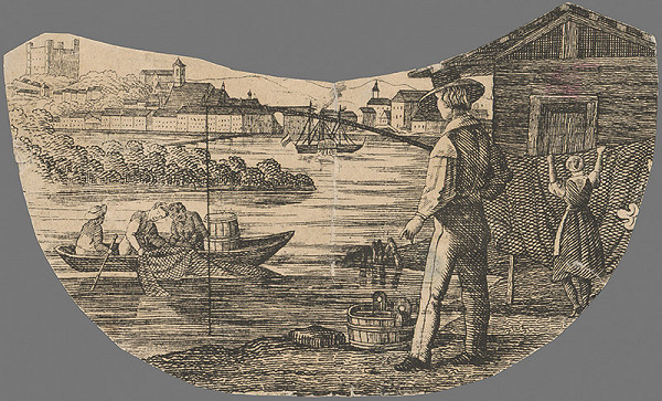 Stredoeurópsky grafik z 19. storočia – Bratislava v 19. storočí-pohľad z juhu 