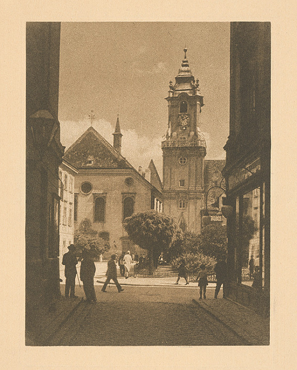 Stredoeurópsky grafik z 20. storočia – Radničná veža v Bratislave 