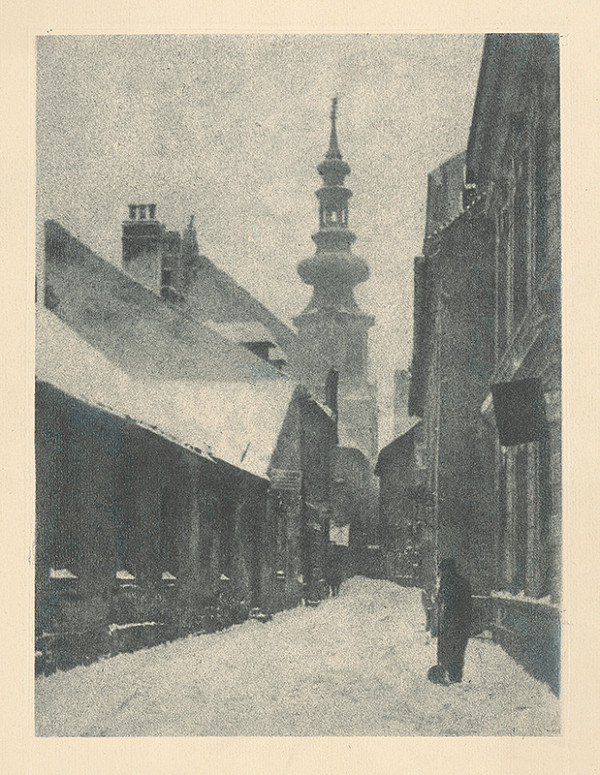 Stredoeurópsky grafik z 1. polovice 20. storočia – Michalská veža v Bratislave 