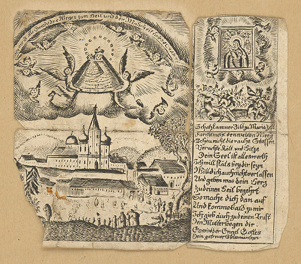 Stredoeurópsky grafik z 18. storočia – Leták z Mariazellu 