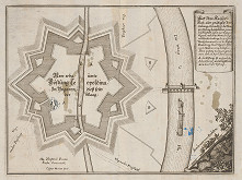Kaspar Merian – Pôdorys pevnosti Leopoldova 