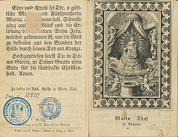 Stredoeurópky grafik z prelomu 18. - 19. storočia – Panna Mária Tálenská 