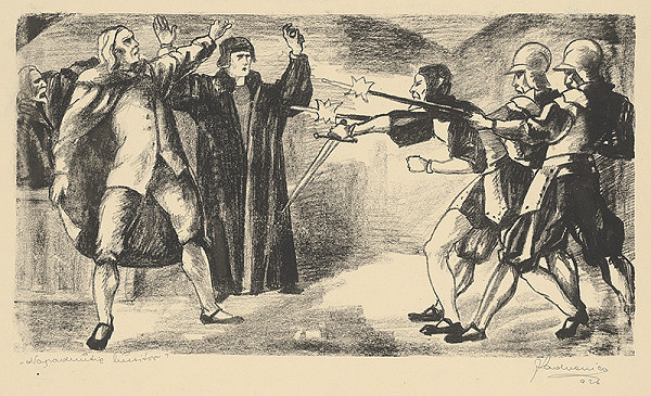 Ján Ladvenica – Napadnutie husitov 