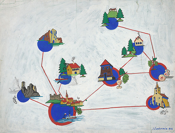 Ján Ladvenica – Mapa pamiatok v okolí Bratislavy 