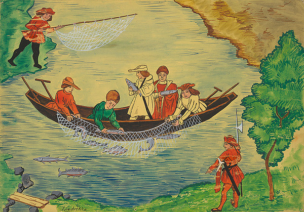 Ján Ladvenica – Rybolov okolo roku 1500 