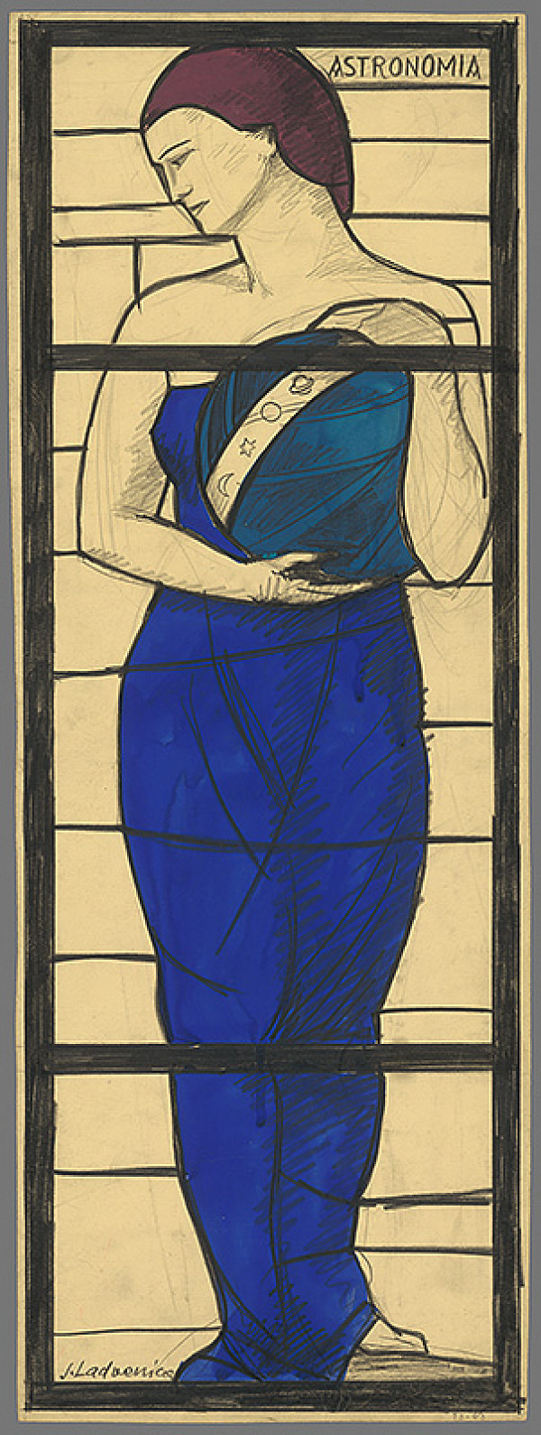Ján Ladvenica – Astronómia-návrh na okno 