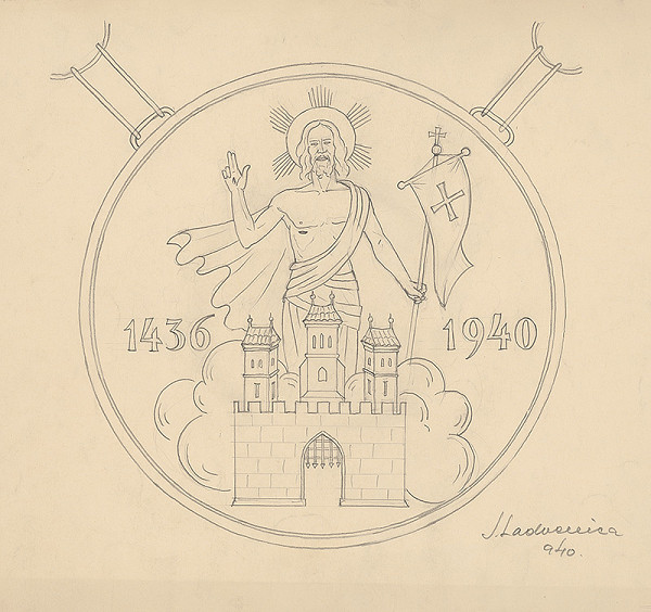 Ján Ladvenica – Návrh na medailu na starostenskú reťaz 