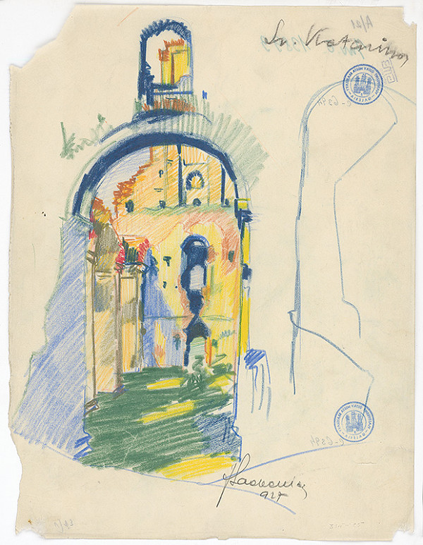 Ján Ladvenica – Brána kláštora vo Sv.Katarine 