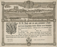 Gottfried Prixner – Cechový list bratislavských ihlárov 