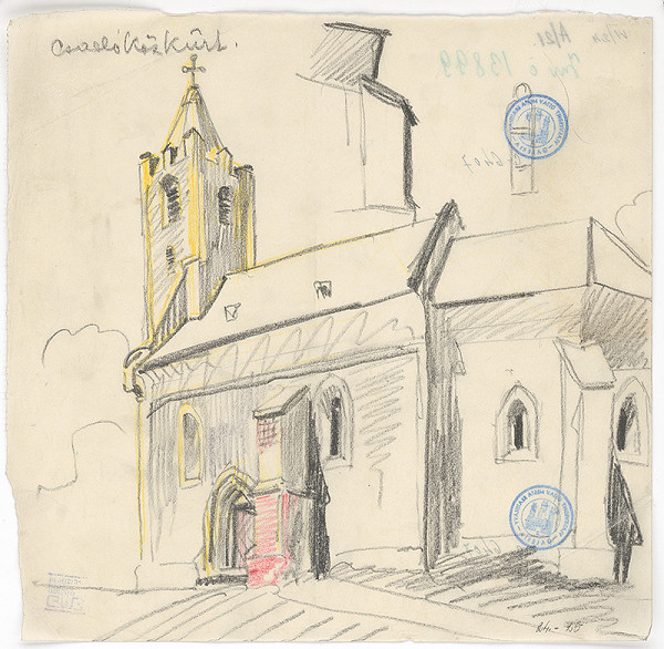 Ján Ladvenica – Gotický kostol v Csallókozkürte 