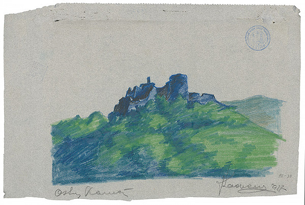 Ján Ladvenica – Zrúcaniny hradu na Ostrom Kameni 