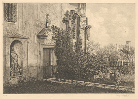 Emil Ranzenhofer – Vchod do Mikulášskeho kostola v Bratislave 