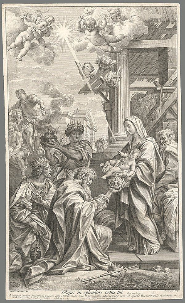 Carlo Maratti, Nicolas Dorigny – Klaňanie troch kráľov 
