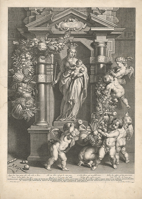 Cornelis Galle II., Peter Paul Rubens, Erasmus Quellinus II. – Madona s dieťaťom v nike adorovaná anjelmi 