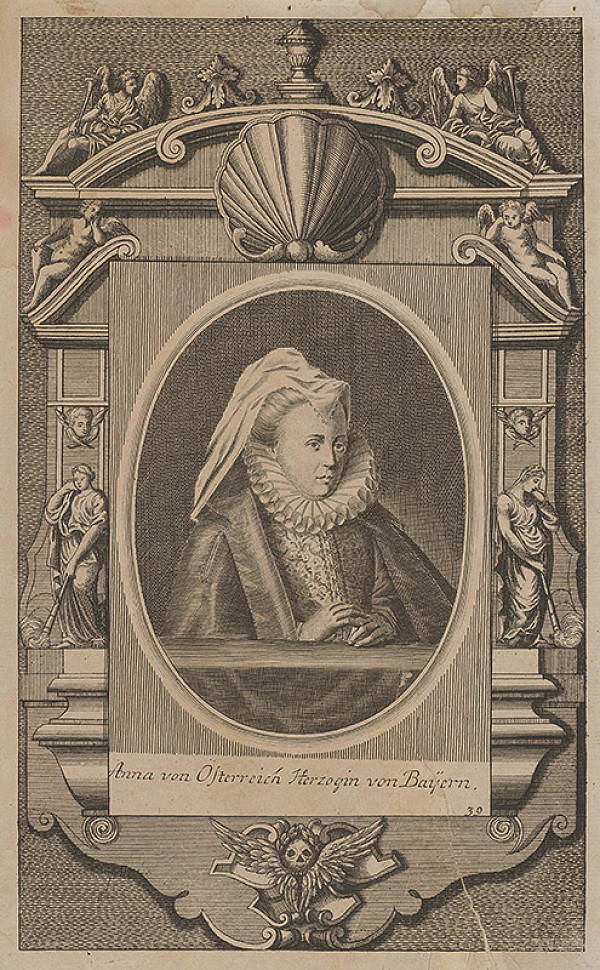 Stredoeurópsky grafik z 2. polovice 18. storočia – Portrét Anny Rakúskej 