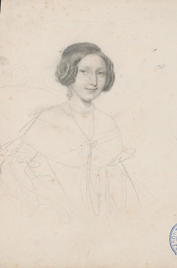 Stredoeurópsky maliar z 2. polovice 19. storočia – Portrét ženy 