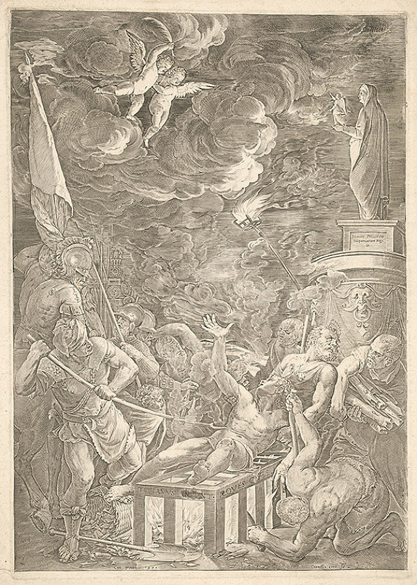 Cornelis Cort, Titian – Martýrium sv. Vavrinca 