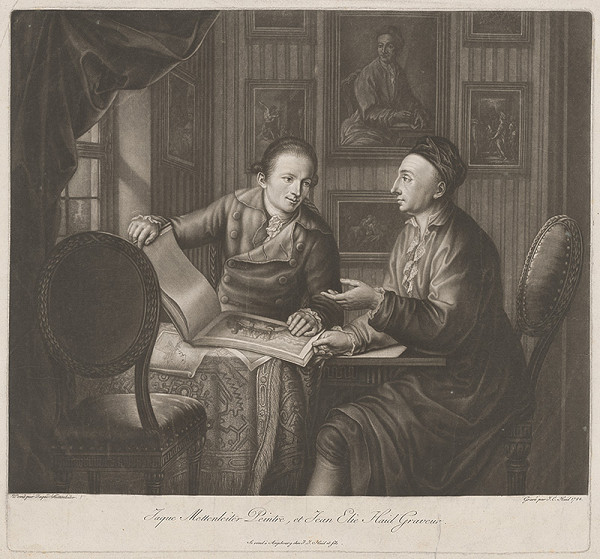 Johan Jacob Mettenleiter, Johann Elias Haid – Maliar Mettenleiter a rytec Haid 