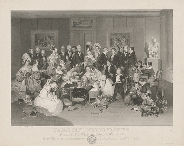 Peter Fendi, Johann Nepomuk Passini – Rodinná podobizeň cisárskej rodiny 