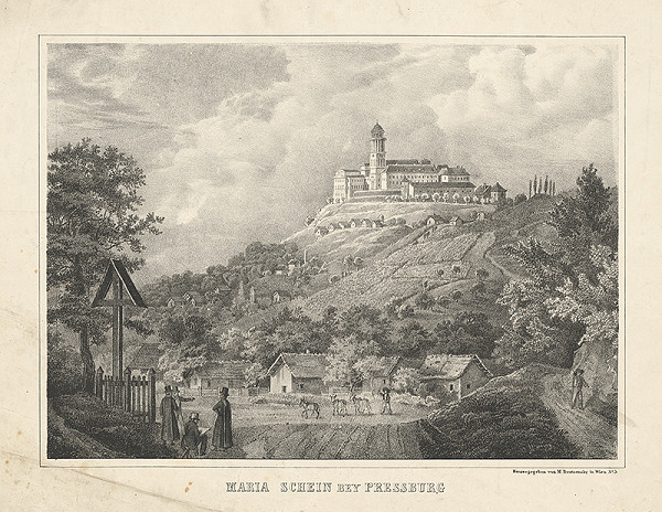 Rakúsky grafik z 19. storočia – Maria Schein pri Bratislave 